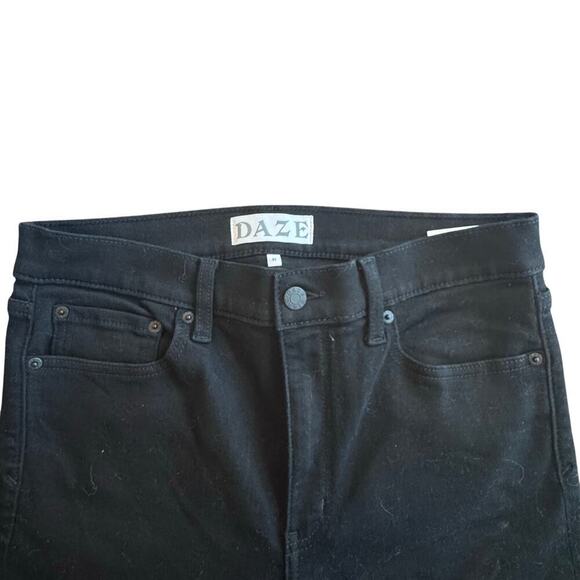New DAZE DENIM Call You Back Mid-Rise Skinny Black Jeans Women's Sz 31 - Picture 2 of 12